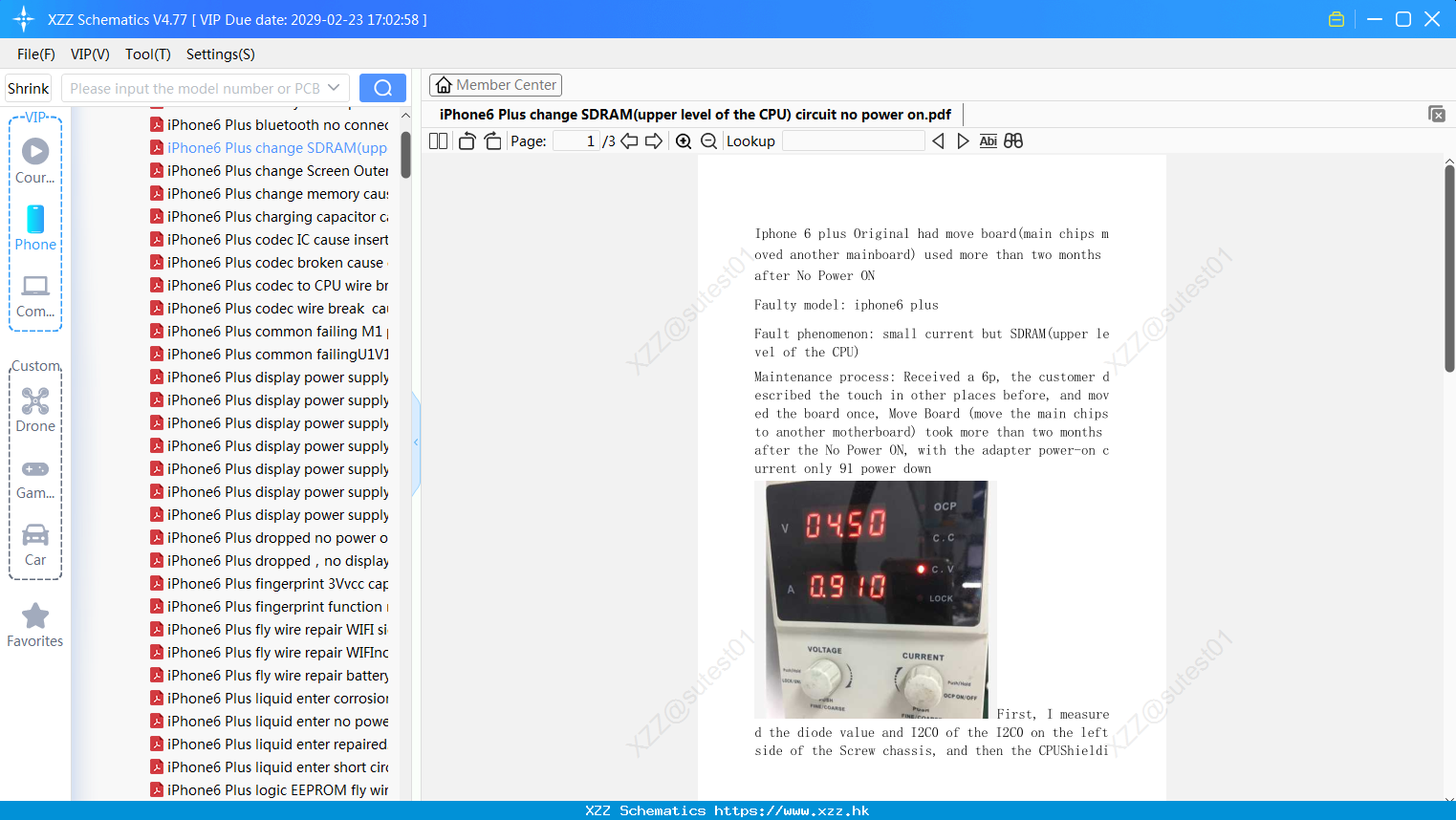 IPhone6 Plus Change SDRAM(upper Level Of The CPU) Circuit No Power On